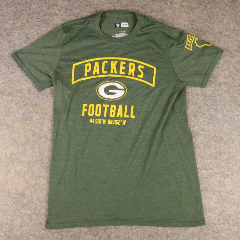 NFL Team Apparel Green Bay Packers T Shirt Men's Size Small